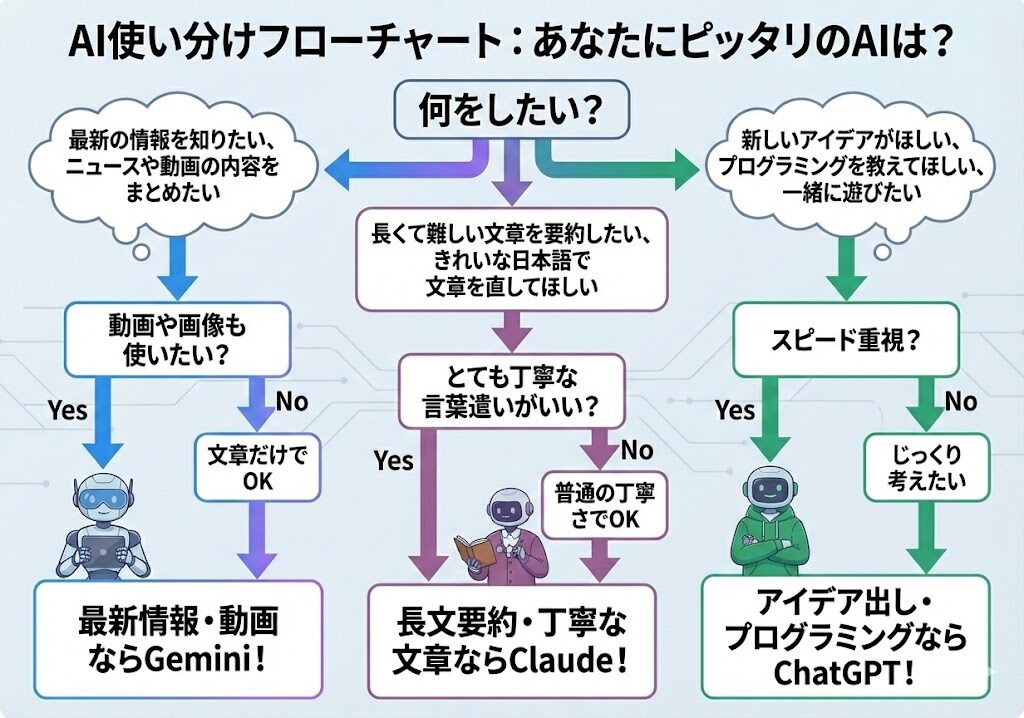 AI使い分けマップ